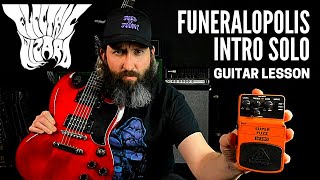 Electric Wizard Funeralopolis Intro Solo Doom Metal Guitar Lesson [upl. by Noived694]