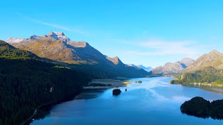 Hiking Alone in St Moritz  First Snow [upl. by Duahsar]