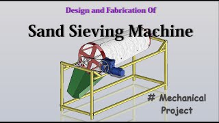 Sand Sieving machine  Sand Screening machine  Mechanical Project [upl. by Marten218]