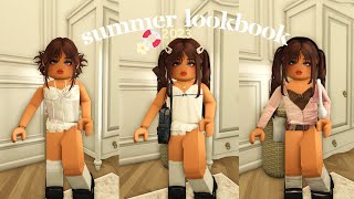 ♡ casual summer outfits 🛟🌼  summer 2023 look book  outfit codes included  bloxburg roleplay ♡ [upl. by Enutrof]