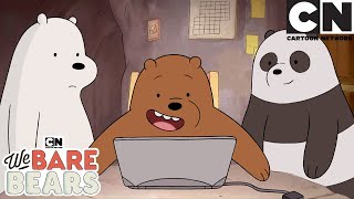 Grizz Goes Viral  We Bare Bears  Cartoon Network  Cartoons for kids [upl. by Labotsirc670]