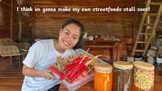 Filipino Streetfoods for Today Isaw Siomai Kwekx Dynamite BBQ and Three Different sauces Bohol [upl. by Ydac439]