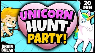 💗 Unicorn Hunt Party 💗 Brain Break 💗 Bear Hunt 💗 Cupid Hunt 💗 Freeze Dance [upl. by Waers11]