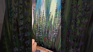 original lavender painting on canvas flower painting [upl. by Beatty]