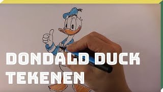 Donald Duck tekenen  Doe het zelf  Het Klokhuis [upl. by Charry]