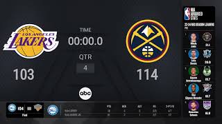 Los Angeles Lakers  Denver Nuggets  NBAPlayoffs presented by Google Pixel Live Scoreboard [upl. by Gnehp]