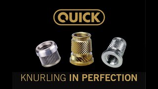 Introduction QUICK knurling tools [upl. by Medorra]