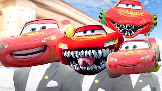 Lightning McQueen VS McQueen Head Eater  Coffin Dance Song Cover [upl. by Amati514]