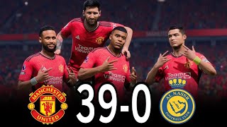 Manchester United vs Al Nassr 39  0 Gameplay and Painting [upl. by Nevram]