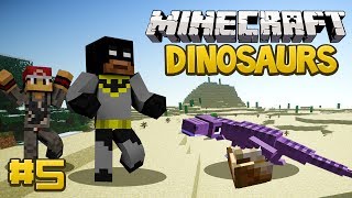 Minecraft Dinosaurs Mod Fossils and Archaeology Survival Series Episode 5  The TRex Enclosure [upl. by Acinnej]