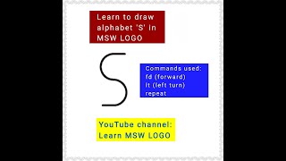 Alphabet S in MSW LOGO [upl. by Reg]