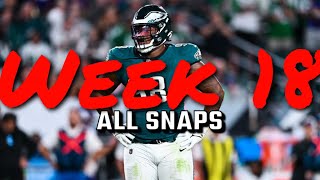 Jalen Carter Week 18 All Snaps [upl. by Fancy88]