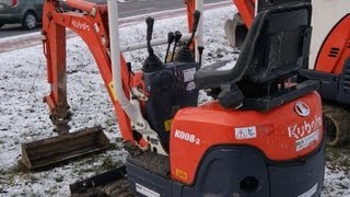 KUBOTA K00083 Mini crawler excavator graafmachine Baumaschine Bagger Kettenbagger digger [upl. by Ninazan]