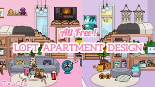 Free Loft Apartment Design ✨  Toca Boca World  Toca Gris [upl. by Htez812]