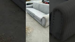 Reupholster Sofa cum bed  Sofa repair youtubeshorts [upl. by Etteraj794]