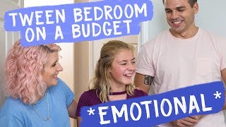 Tween Bedroom on a Budget emotional  Mr Kate Decorates [upl. by Monika]