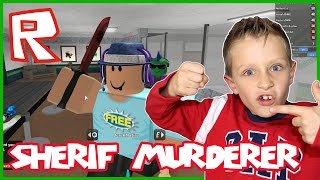 Sherif and Murderer All Around with Karina in Roblox [upl. by Bess]