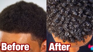 How To Get Curly Hair in 5 Minutes  Black Men and Women  2024 [upl. by Valdemar576]