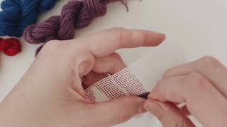 The Best Way To Do the Continental Stitch in Needlepoint [upl. by Naasah]