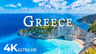 Greece 4K UHD  Scenic Relaxation Film With Calming Music  4K Video Ultra HD [upl. by Netsryk]