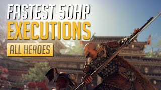 For Honor  Fastest 50 HP Executions Max Healing All Heroes [upl. by Moreen717]