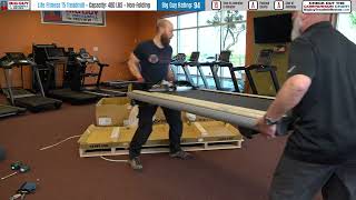 Life Fitness T5 Treadmill Assembly with Go Console  BigGuyTreadmillReviewcom [upl. by Henderson522]