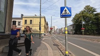 Liepaja Latvia Street Walking Tour [upl. by Hgielram]