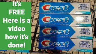 Free Crest toothpaste at Publix [upl. by Dyl385]