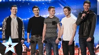 Collabro sing Stars from Les Misérables  Britains Got Talent 2014 [upl. by Eirotal]