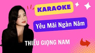 Karaoke Yêu Mãi Ngàn Năm Thiếu Giọng Nam Song Ca với Linh Lan [upl. by Karisa]