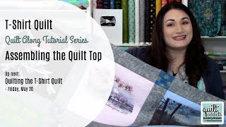 How to Assemble the TShirt Quilt Top [upl. by Oiliduab]