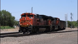 Railfanning Belen 71324 feat BNSF ET44ACH power BN SD40 GP393R and more [upl. by Ly]