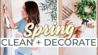 🌸SPRING CLEAN AND DECORATE WITH ME 2022 Realistic Cleaning Motivation  Sprucing Up The New House [upl. by Peck443]