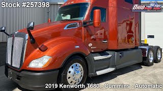 2019 KENWORTH T680  257398  SOLD [upl. by Ethbun498]