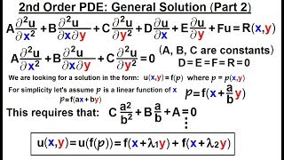 Math Partial Differential Eqn  Ch1 Introduction 27 of 42 2nd PDE General Form part 2 [upl. by Gilead]