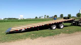 TrailEze Railroad Slide Axle Trailer Operation  TE401PSA RR [upl. by Annoyed]