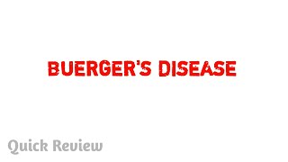 Buergers disease  Thromboangitis obliterans  Pathology  Easy explaination  MBBS [upl. by Crelin912]