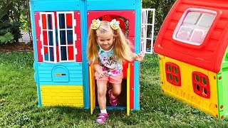 Roma and Diana Pretend Play with Playhouse for kids Funny video Compilation [upl. by Llertnom635]