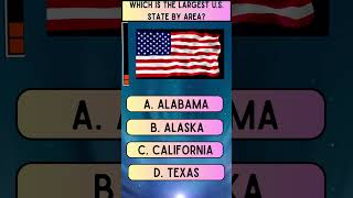 which is the largest us states by area quiz easylearningtipsatoz waterbody easylearn [upl. by Nylinnej]