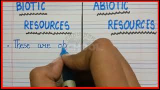 Difference between Biotic Resources and Abiotic Resources  What are Biotic Resources [upl. by Ahsyekal]