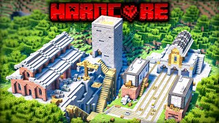 I Transformed a RAVINE into a MINING OPERATION in Minecraft Hardcore [upl. by Col]