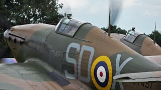 Hurricanes amp Spitfires No Music Just V12 Merlin Sound [upl. by Ahseya]