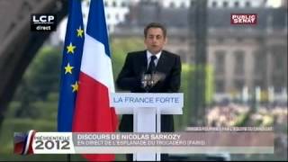 Sarkozy aux syndicats  « Posez le drapeau rouge et servez la France » 01052012 [upl. by Rahman588]