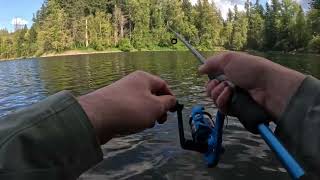 Fishing for Trout at Deep Lake Washington [upl. by Tilagram]