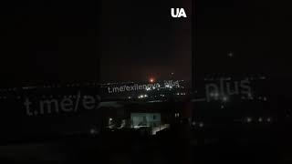 Ukrainian drones attack oil refinery in Samara [upl. by Nelleyram]