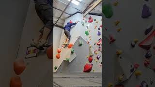 Orange Holds Yellow Circuit V3V4 Comment With Advice bouldering [upl. by Sadiras]