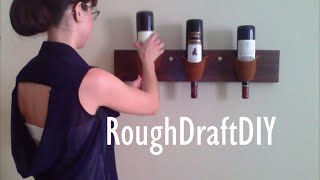 How to make a wine rack  by RoughDraft DIY [upl. by Avah52]