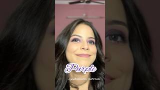 Purple Eyelook Tutorialbeginner friendly💜shorts trending viralvideo ytshorts kajukatli [upl. by Arelus]