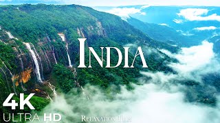 INDIA 4K  Nature Relaxation Film  Peaceful Relaxing Music  4k Video UltraHD [upl. by Heuser]