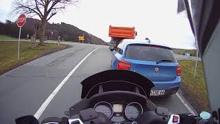 Piaggio MP3 500 LT Testfahrt mit Sena 10C Pro im Sauerland [upl. by Monjo791]